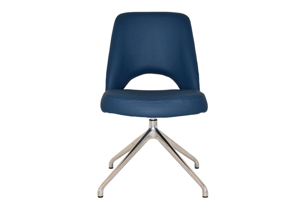 EZ Hospitality Cairo Indoor Armless Chair Metal Base - Trestle-pelle/benito tan  