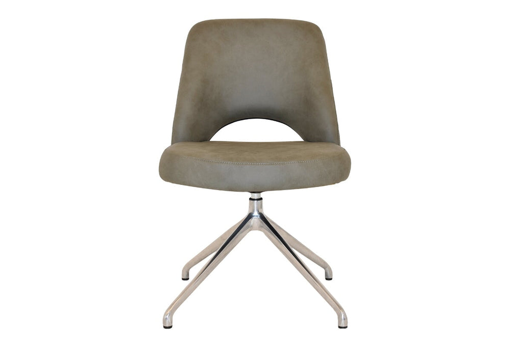 EZ Hospitality Cairo Indoor Armless Chair Metal Base - Trestle-pelle/benito tan  