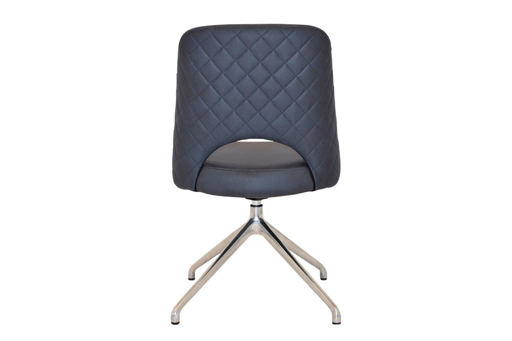 EZ Hospitality Cairo Indoor Armless Chair Metal Base - Trestle-pelle/benito tan  