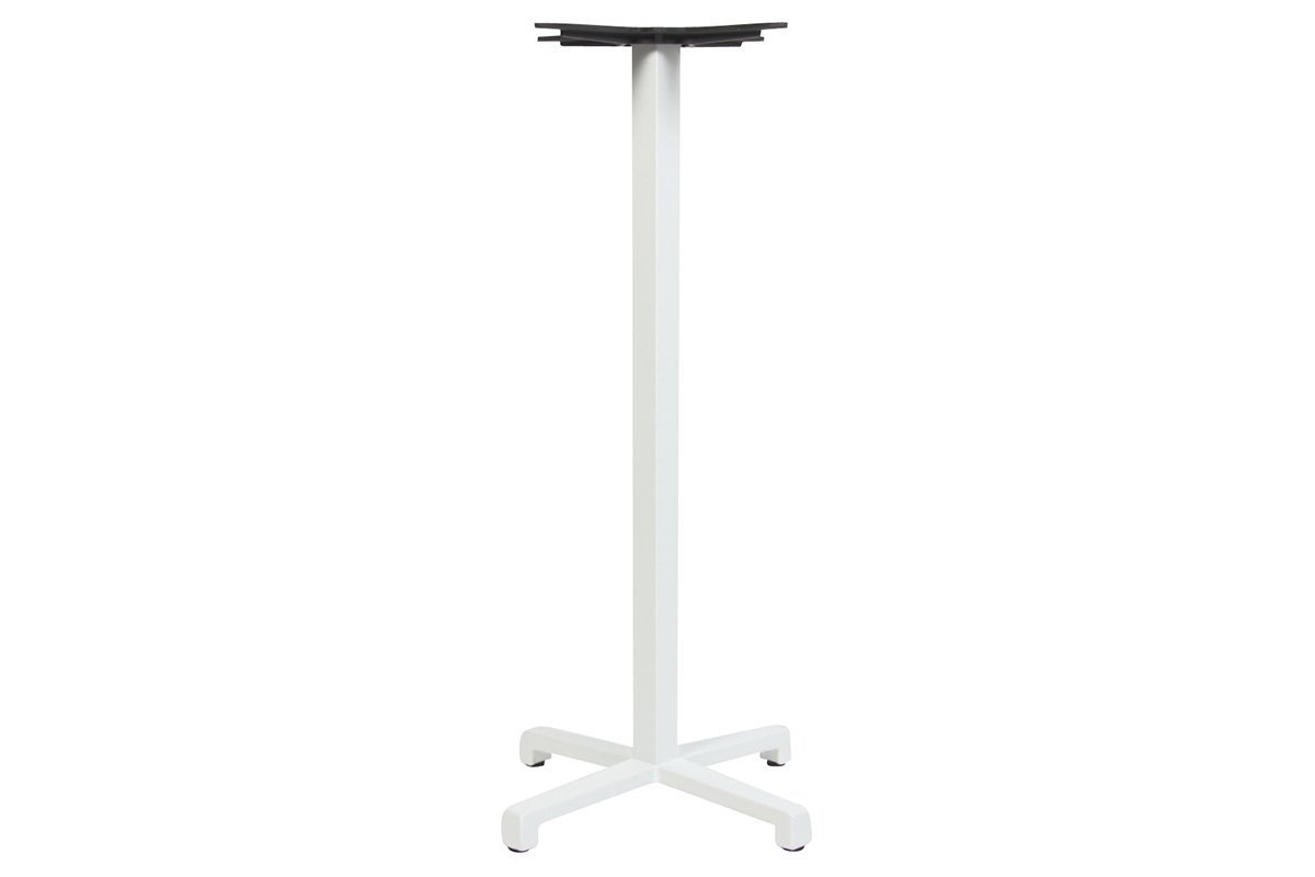 EZ Hospitality Cross Tall Bar Table Base Cast Iron EZ Hospitality White 