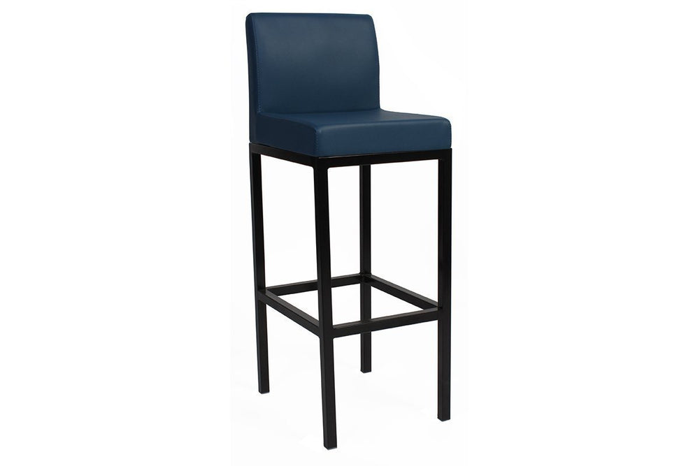 EZ Hospitality Edinburgh Bar Pub and Club and Office Commercial Quality Stool - 780mm Seat Height-blue  