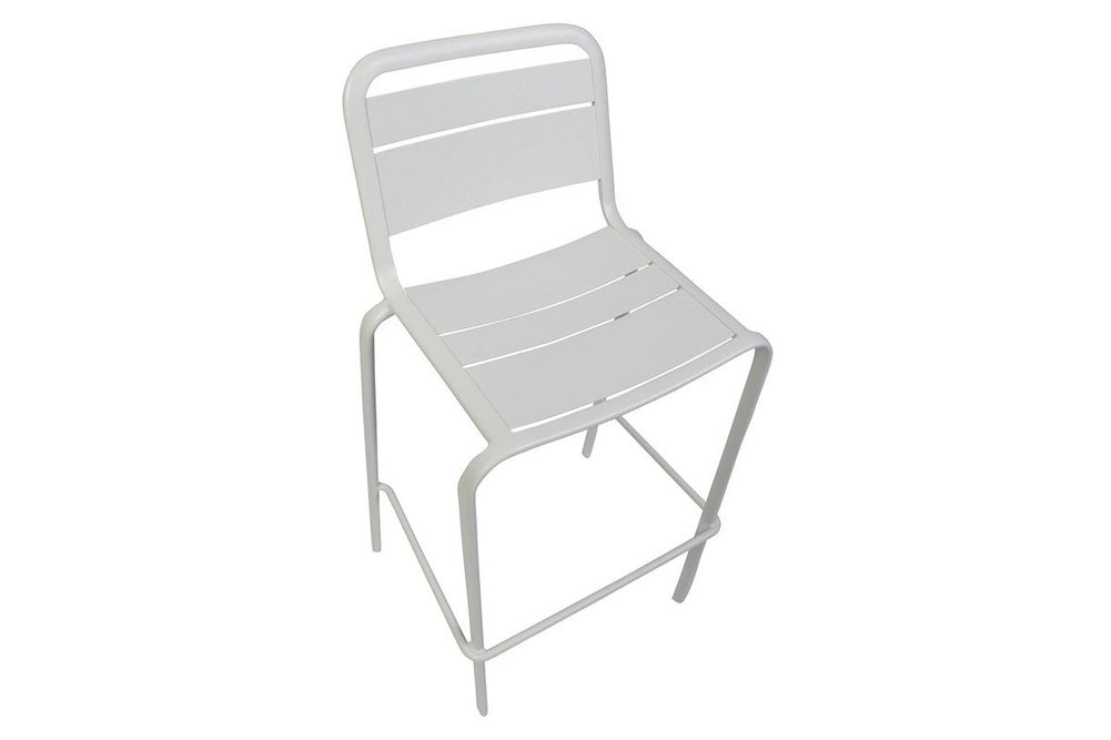 EZ Hospitality Enduro Durable Pub and Bar Stool - 750mm Seat Height-white  