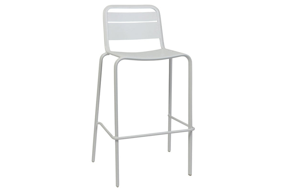 EZ Hospitality Enduro Durable Pub and Bar Stool - 750mm Seat Height-white  