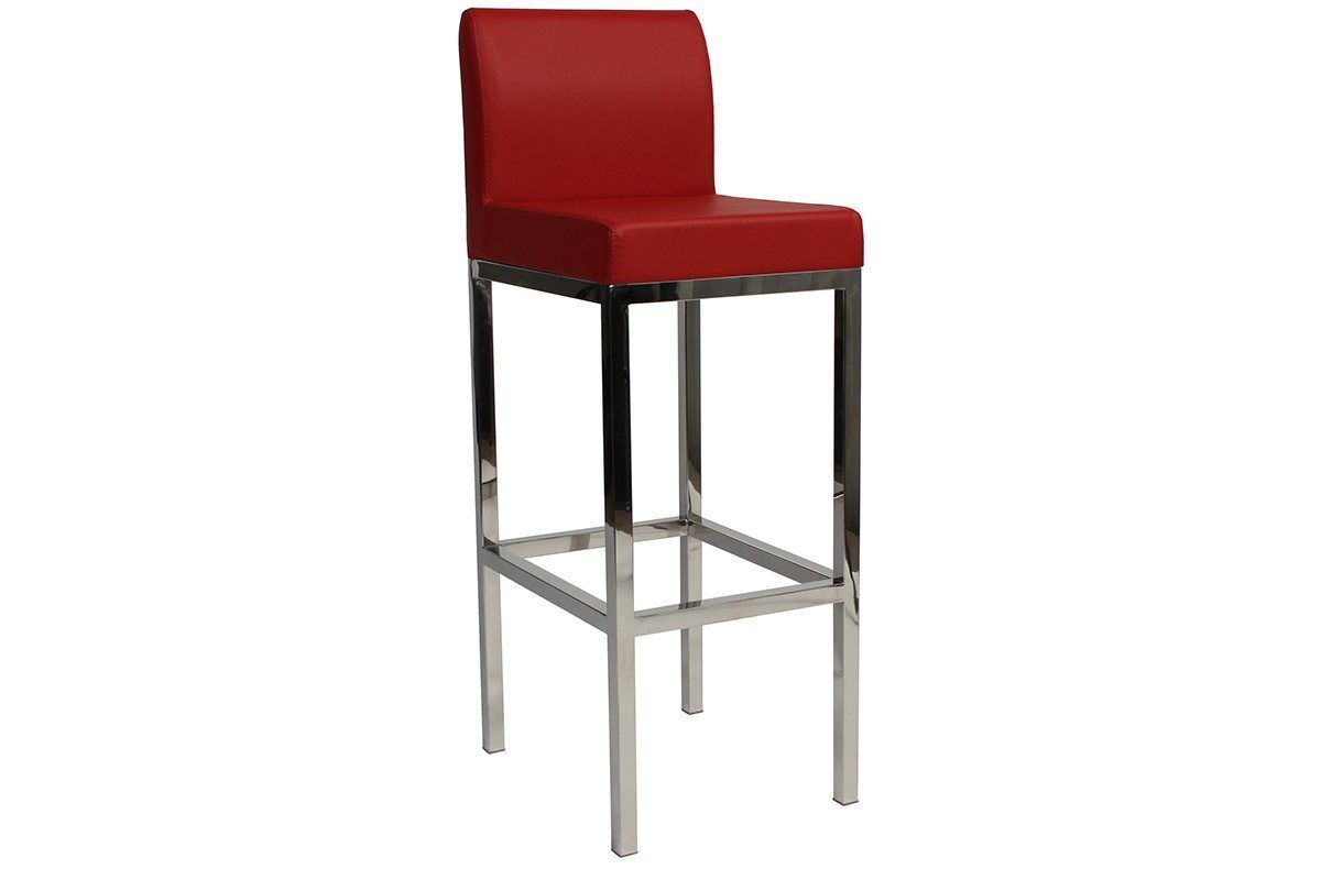 EZ Hospitality Istanbul Pub Club Hotel and Office Stool EZ Hospitality red 