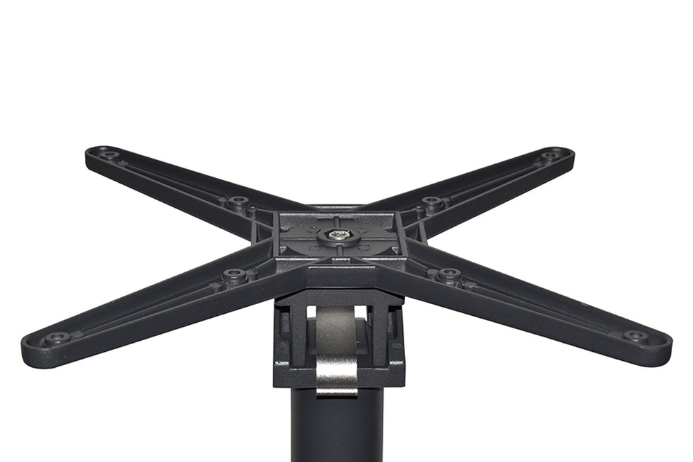 EZ Hospitality Nara Folding Dry Bar Table Base - Square [800L x 800W]-dark oak  