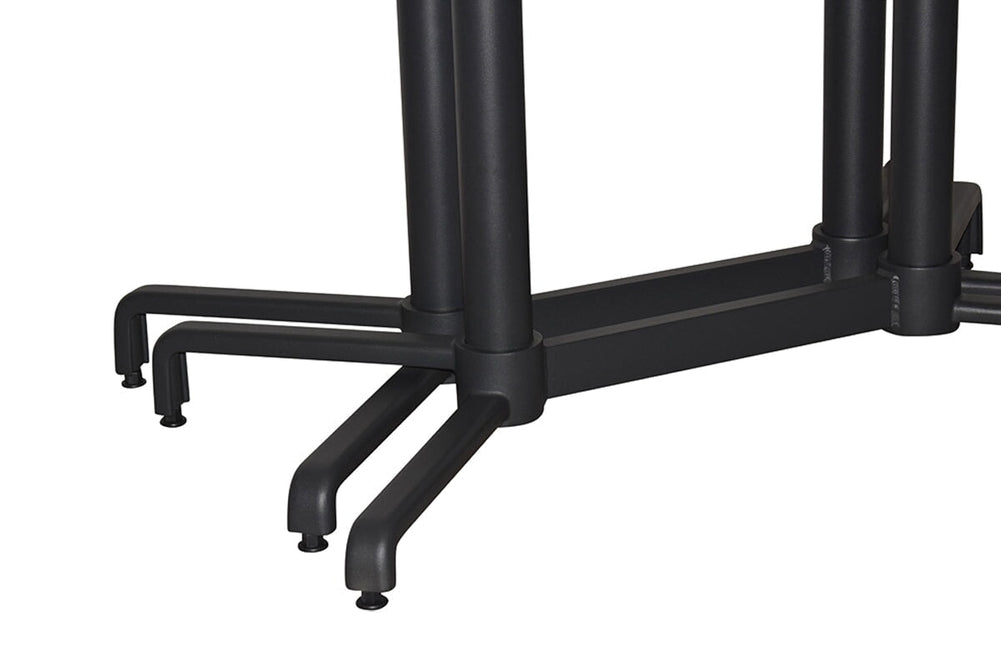 EZ Hospitality Nara Folding Twin Table Base - Rectangle [1000L x 600W]-dark oak  