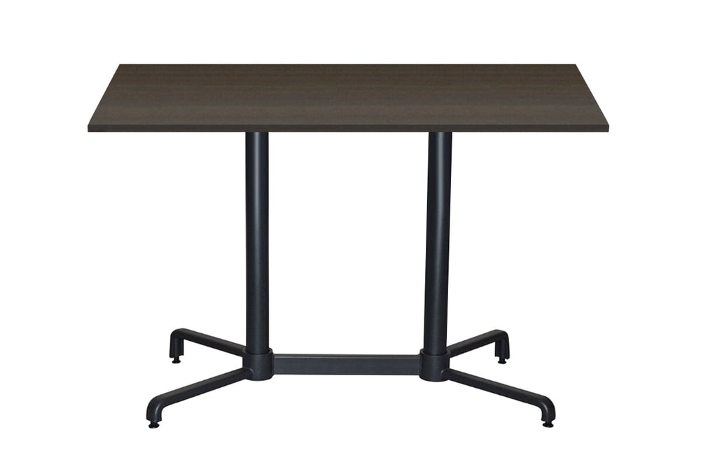 EZ Hospitality Nara Folding Twin Table Base - Rectangle [1400L x 700W]-dark oak  