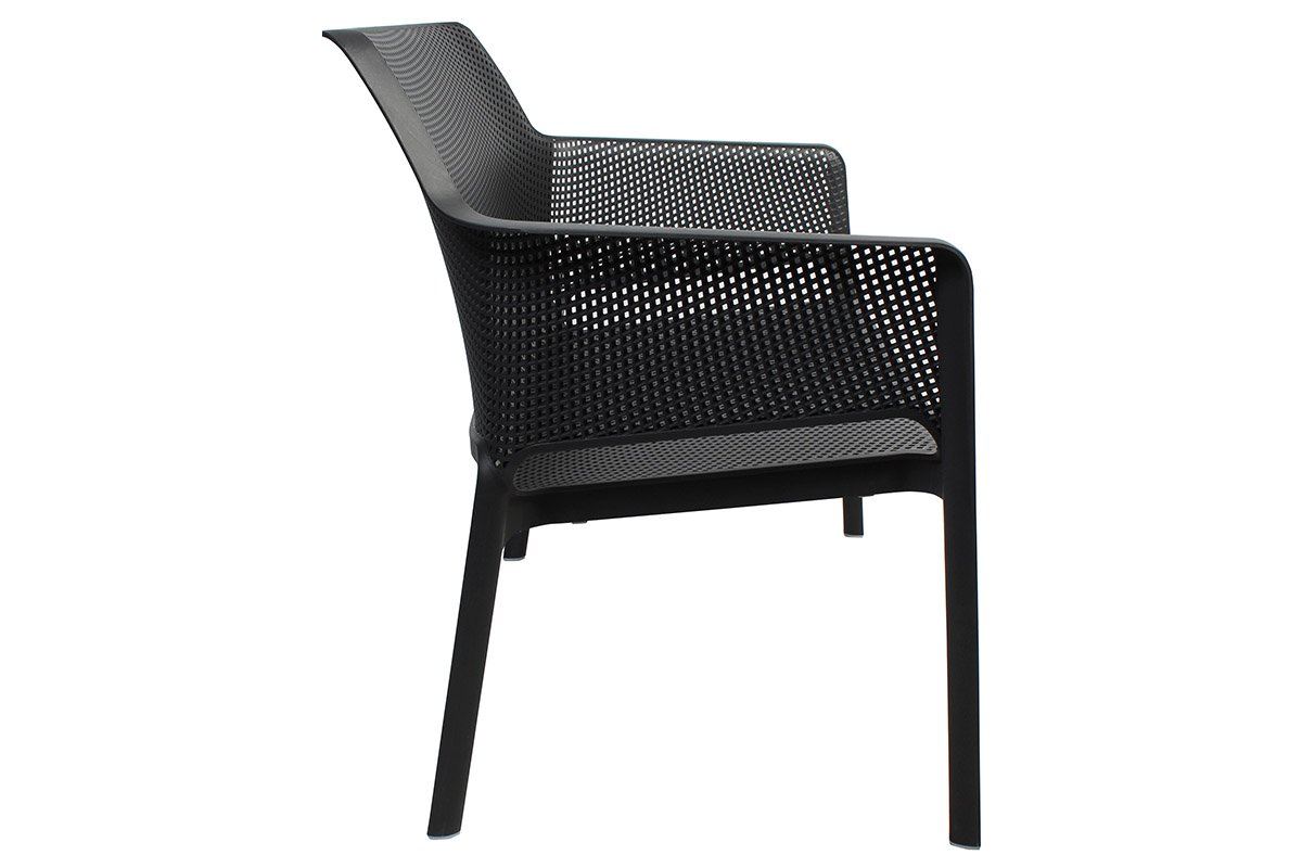 EZ Hospitality Net Outdoor Lounge Chair - Bench-taupe  