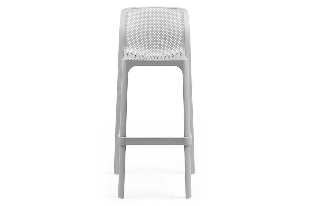 EZ Hospitality Net Outdoor Cafe and Bar Stool - 760mm Seat Height-White  
