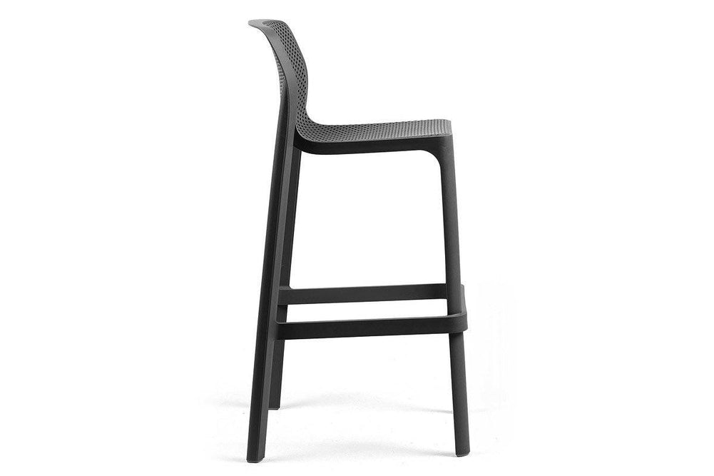 EZ Hospitality Net Outdoor Cafe and Bar Stool - 760mm Seat Height-White  