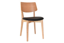  - EZ Hospitality Phoenix Commercial Quality Timber Chair - Black Vinyl Seat - 1