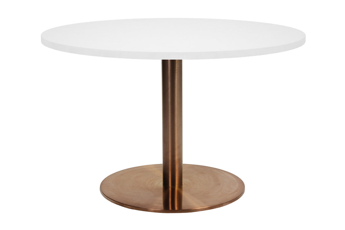 EZ Hospitality Rome Base Coffee Table [700 mm] EZ Hospitality copper frame white 