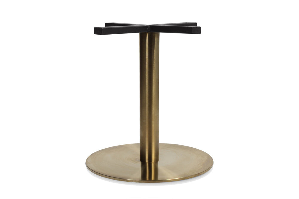 EZ Hospitality Rome Base Coffee Table [700 mm]-brass frame none 
