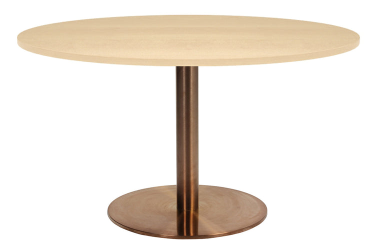 EZ Hospitality Rome Base Round Cafe Table [1000 mm] EZ Hospitality copper frame maple 