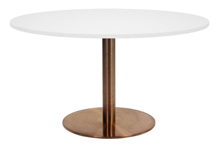 EZ Hospitality Rome Base Round Cafe Table [1000 mm] EZ Hospitality copper frame white 