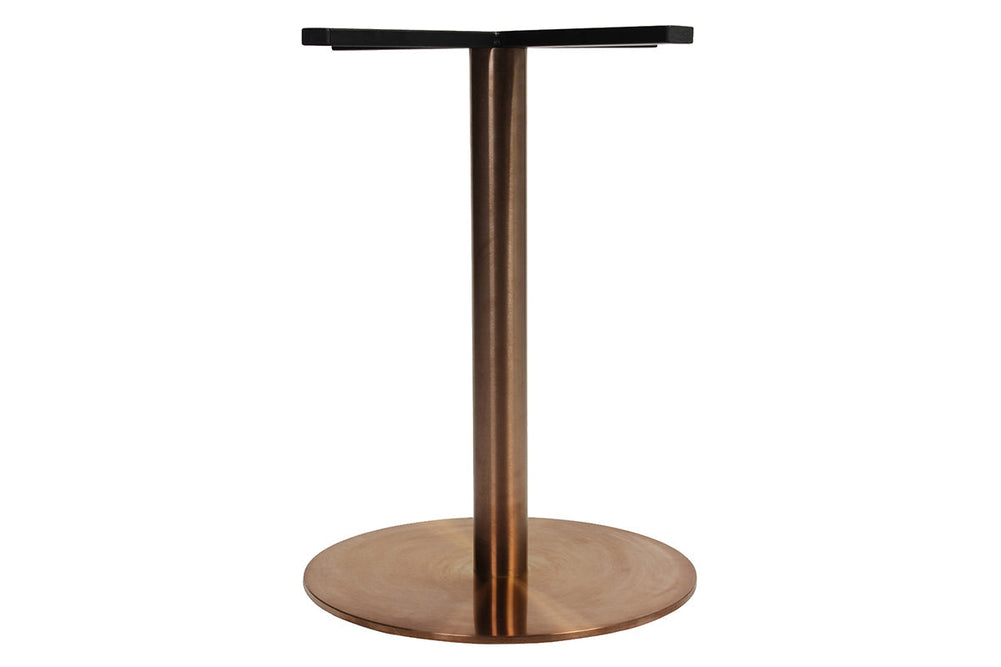 EZ Hospitality Rome Base Round Cafe Table [1000 mm]-copper frame none 