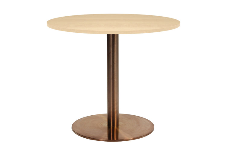 EZ Hospitality Rome Base Round Cafe Table [600 mm] EZ Hospitality copper frame maple 