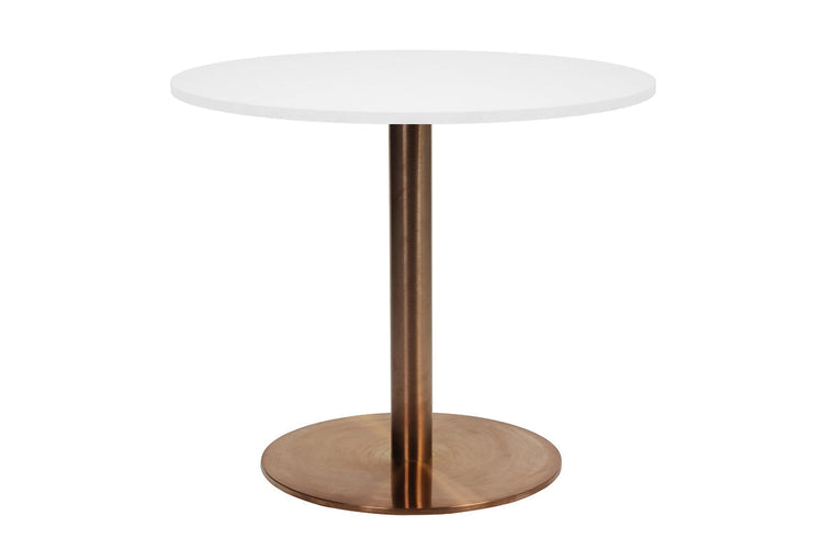 EZ Hospitality Rome Base Round Cafe Table [600 mm] EZ Hospitality copper frame white 