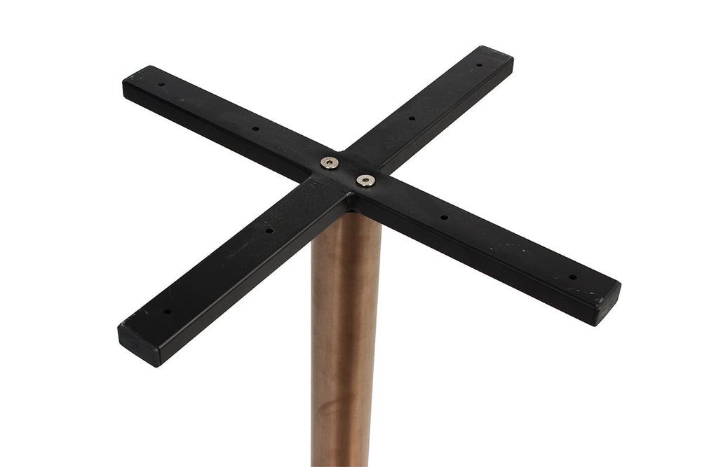 EZ Hospitality Rome Base Round Meeting Table [600 mm]-dark oak  