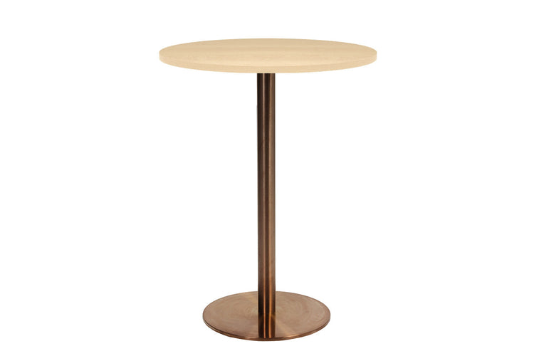 EZ Hospitality Rome Tall Round Bar Counter Table [600 mm] EZ Hospitality copper frame maple 