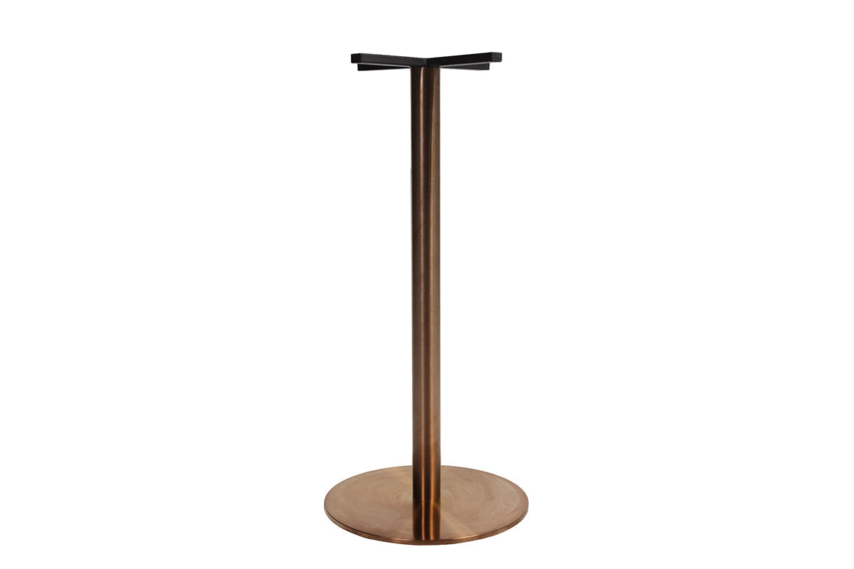 EZ Hospitality Rome Tall Round Bar Counter Table [600 mm] EZ Hospitality copper frame none 
