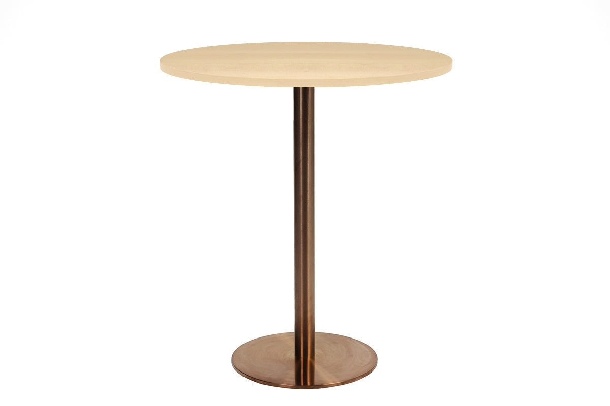EZ Hospitality Rome Tall Round Bar Counter Table [700 mm] EZ Hospitality copper frame maple 