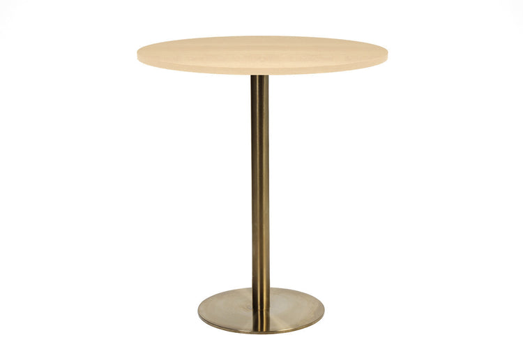 EZ Hospitality Rome Tall Round Bar Counter Table [700 mm] EZ Hospitality brass frame maple 