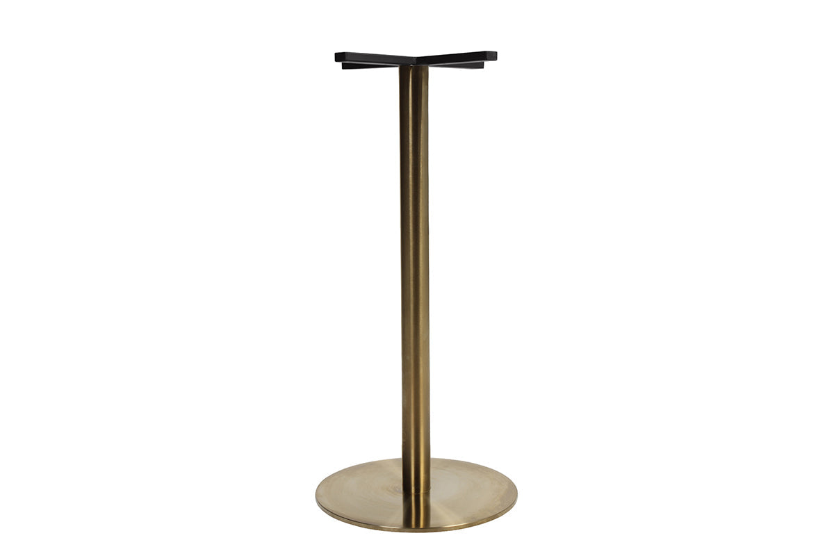 EZ Hospitality Rome Tall Round Bar Counter Table [800 mm] EZ Hospitality brass frame none 