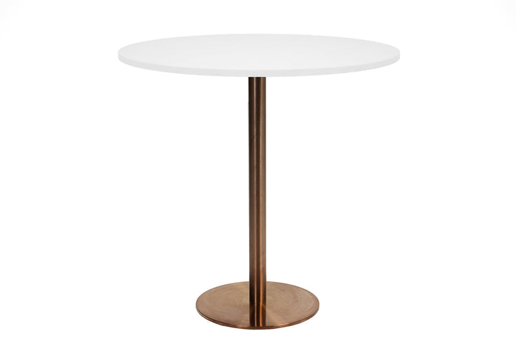 EZ Hospitality Rome Tall Round Bar Counter Table [800 mm] EZ Hospitality copper frame white 