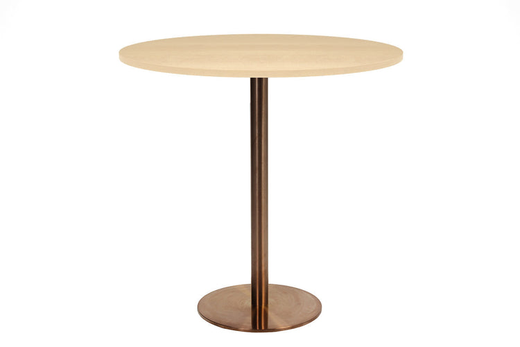 EZ Hospitality Rome Tall Round Bar Counter Table [800 mm] EZ Hospitality copper frame maple 