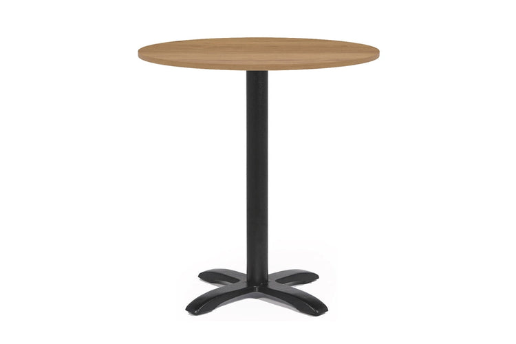 EZ Hospitality Round Office Table - Barbet Four Star Base [600mm] EZ Hospitality salvage oak 