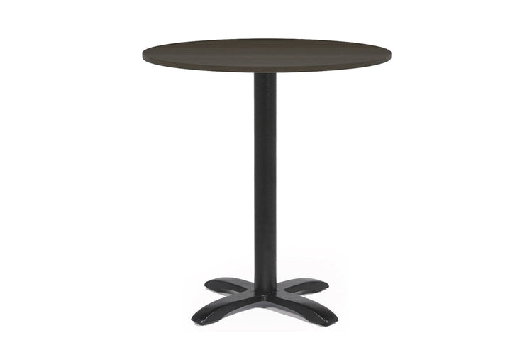 EZ Hospitality Round Office Table - Barbet Four Star Base [600mm] EZ Hospitality dark oak 