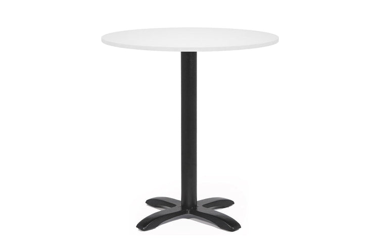 EZ Hospitality Round Office Table - Barbet Four Star Base [600mm] EZ Hospitality white 