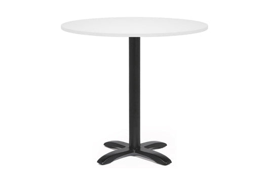 EZ Hospitality Round Office Table - Barbet Four Star Base [700mm] EZ Hospitality white 