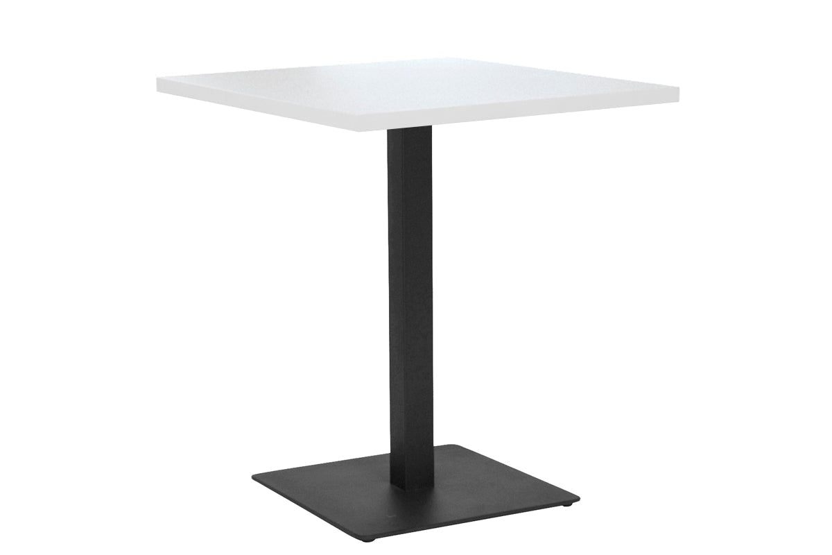 Ez Hospitality Sapphire Cafe Table Square Base - Black Frame [600L x 600W] EZ Hospitality White 