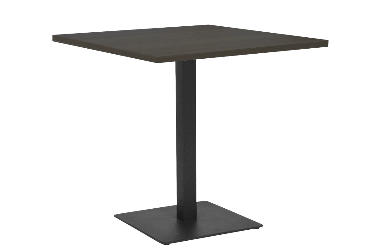 Ez Hospitality Sapphire Cafe Table Square Base - Black Frame [700L x 700W] EZ Hospitality Dark oak 