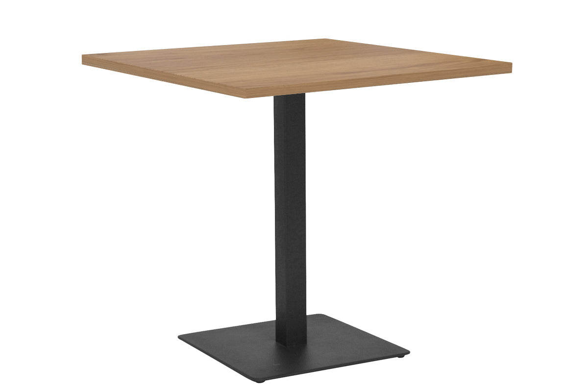Ez Hospitality Sapphire Cafe Table Square Base - Black Frame [700L x 700W] EZ Hospitality Salvage oak 