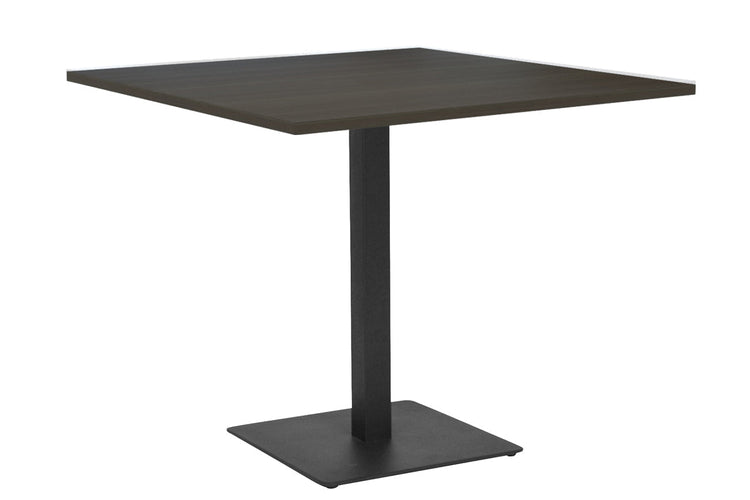 Ez Hospitality Sapphire Cafe Table Square Base - Black Frame [800L x 800W] EZ Hospitality Dark oak 