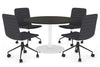Sapphire Disc Base Large Round Conference Table [1200 mm] - Thumbnail 23 