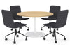 Sapphire Disc Base Large Round Conference Table [1200 mm] - Thumbnail 17 