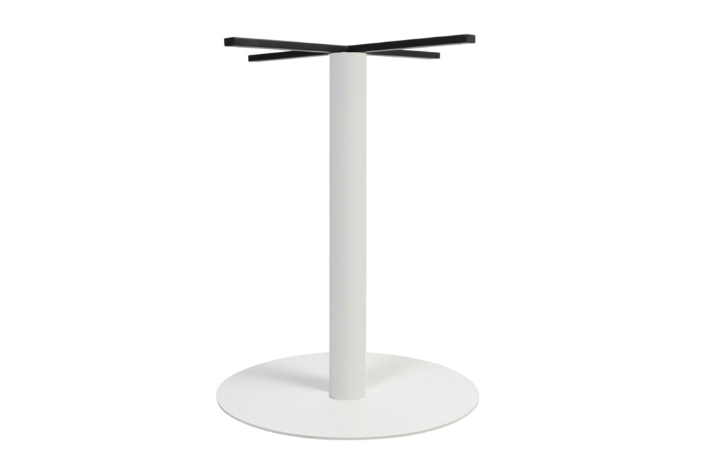 Sapphire Disc Base Large Round Conference Table [1200 mm]-720mm white base none 