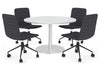 Sapphire Disc Base Large Round Conference Table [1200 mm] - Thumbnail 26 