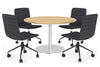 Sapphire Disc Base Large Round Conference Table [1200 mm] - Thumbnail 27 