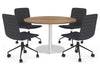 Sapphire Disc Base Large Round Conference Table [1200 mm] - Thumbnail 29 