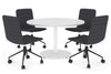 Sapphire Disc Base Large Round Conference Table [1200 mm] - Thumbnail 14 