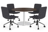 Sapphire Disc Base Large Round Conference Table [1200 mm] - Thumbnail 28 