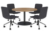 Sapphire Disc Base Large Round Conference Table [1200 mm] - Thumbnail 11 