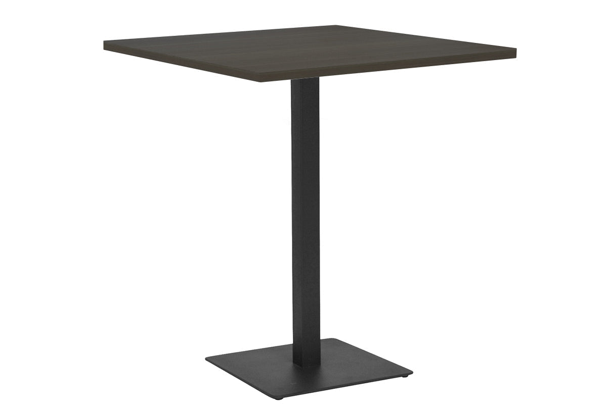 EZ Hospitality Sapphire Tall Bar Square Table Base - Black Frame [700L x 700W] EZ Hospitality dark oak 