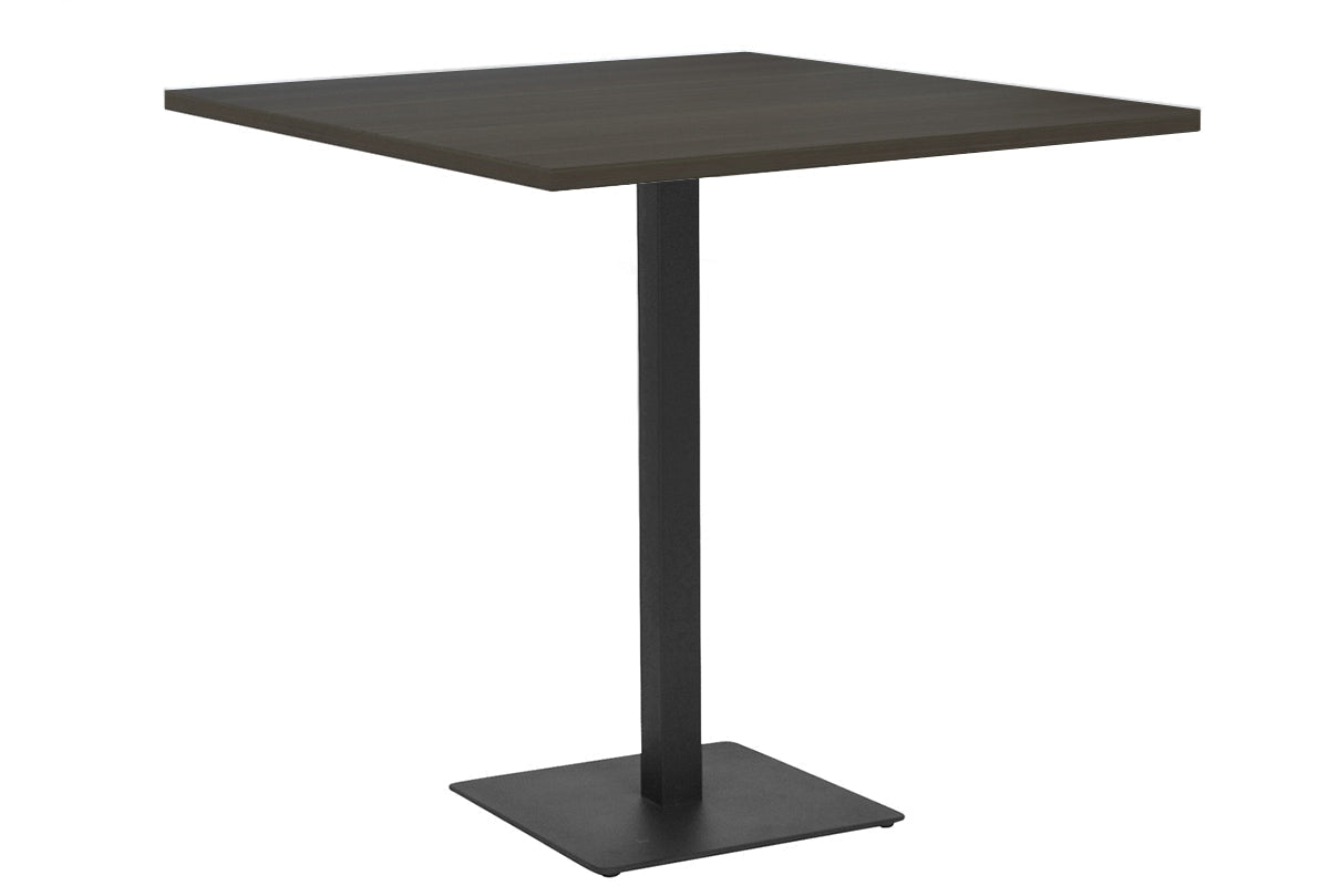 EZ Hospitality Sapphire Tall Bar Square Table Base - Black Frame [800L x 800W] EZ Hospitality dark oak 