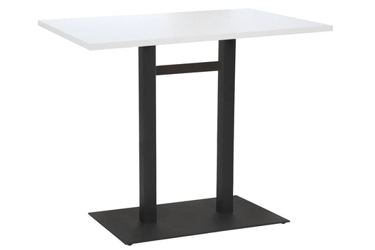 Ez Hospitality Sapphire Tall Bar Square Table Double Base - Black Frame [1200L x 700W] EZ Hospitality white 